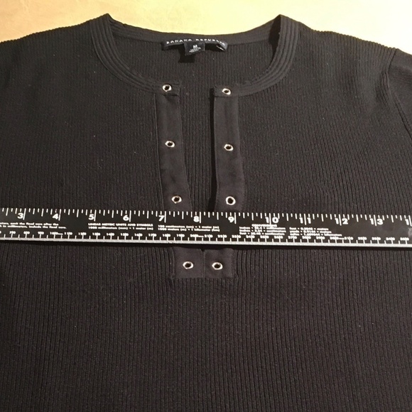 BANANA REPUBLIC Silk Blend SPRING SUMMER Henley Pullover SWEATER, Size M - Picture 4 of 8